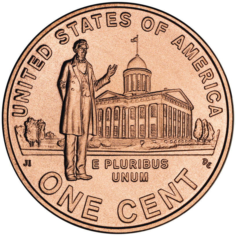 2009 p Lincoln /"Log Cabin/" Cent  Satin Finish Copper Penny