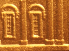 The four 2009 reverse designs, and an example of each coin with doubled die reverse.